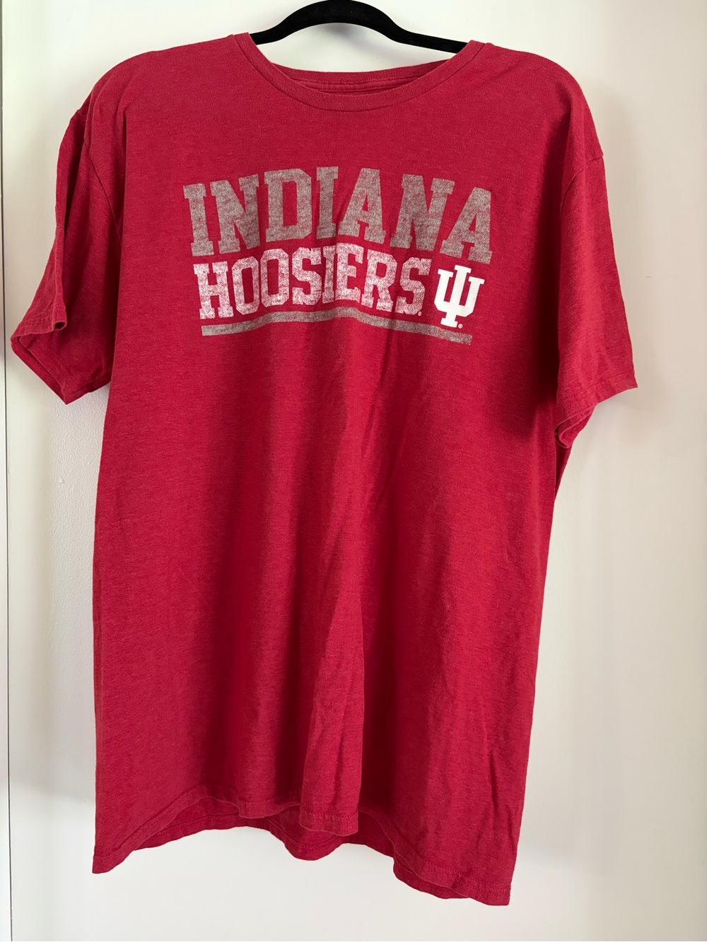 Pro Edge Red Crewneck Tee with Subtle Heather